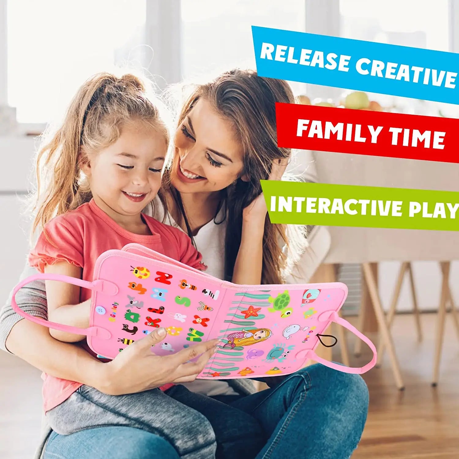 Montessori Toys Busy Board Toddler Sensory Activity Developing Board for Motor Skills， Educational Travel Activity Toys