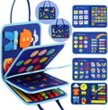 Busy Board Montessori Toys for Toddler Boy Birthday Gifts, Busy Book Sensory Toys for Toddlers Learning Educational